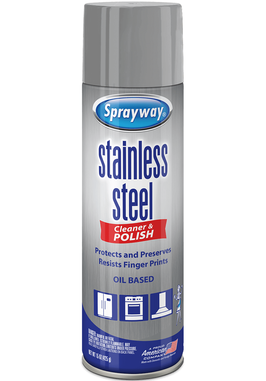 Sprayway Stainless Steel Cleaner Aerosol Spray (oil-based)